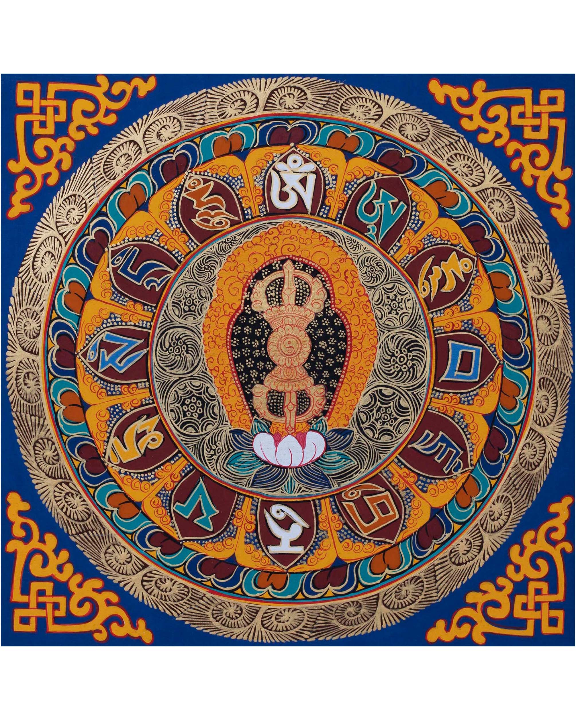 Vajra Mandala Thangka  |  Sacred Wall Decor