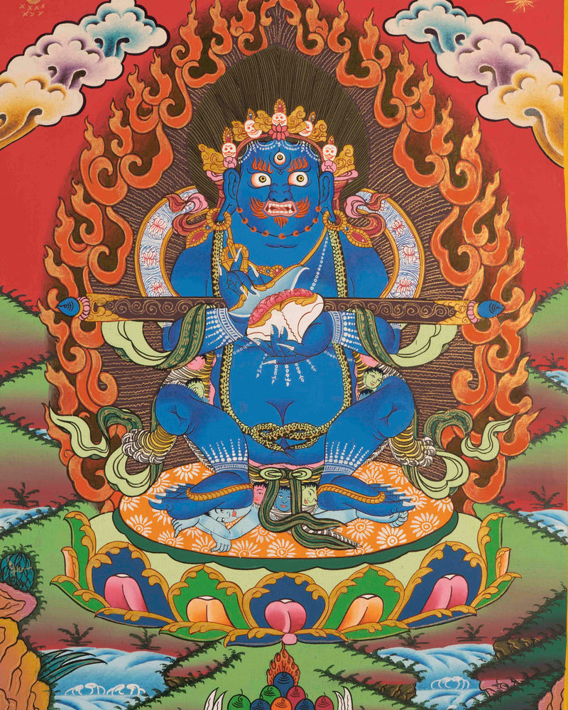 Vajra Panjarnatha Thangka | Wall Decor Artwork