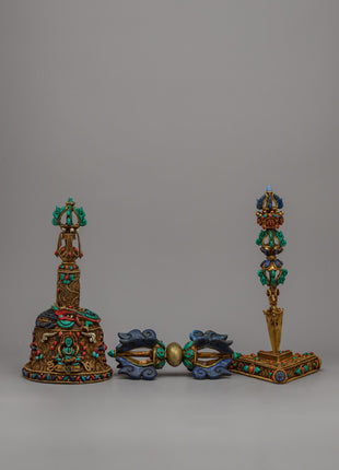 Vajra, Bell and Phurba Set