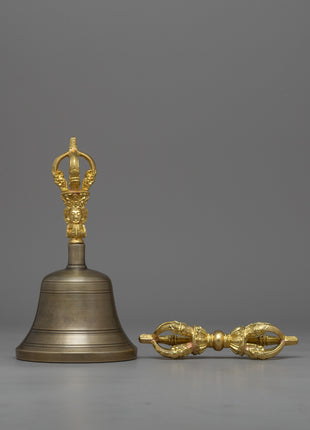 Tibetan Sacred Vajra and Bell Set