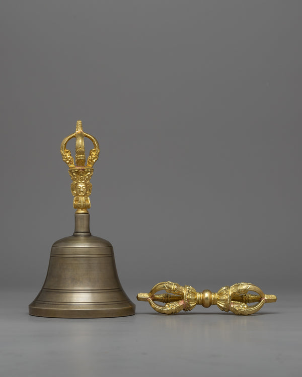 Tibetan Sacred Vajra and Bell Set