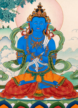 Vajradhara Buddha Thangka | Hand Painted Tibetan Art
