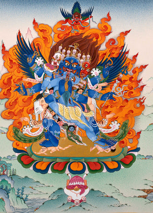 Yidam Vajrakilaya Thangka