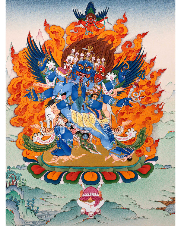 Yidam Vajrakilaya Thangka