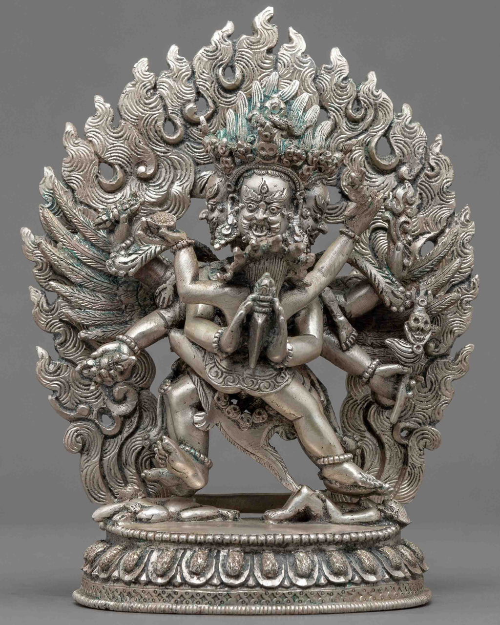 Vajrakilaya Consort Statue | Silver Plated Statue