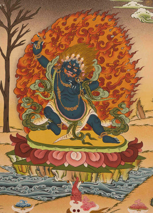 Vajrapani Thangka | Handpainted Thangka