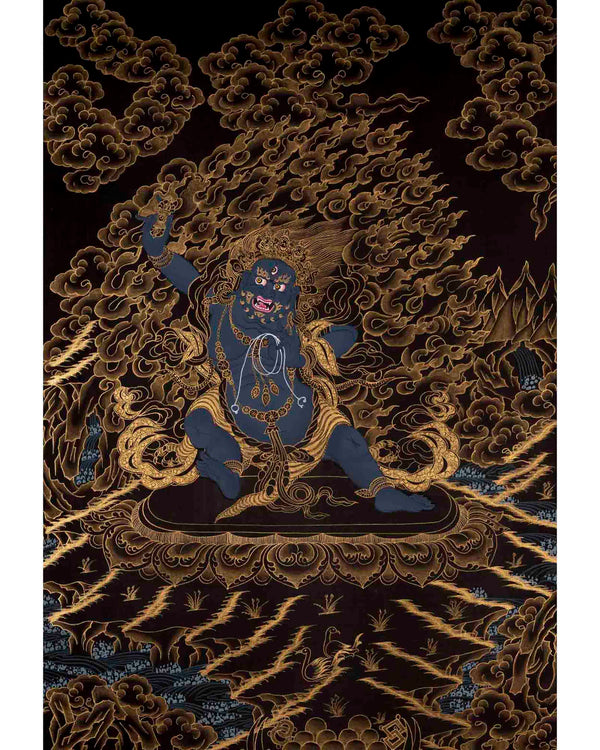 Vajrapani Thangka | Wrathful Bodhisattva Painting | Wall Decors
