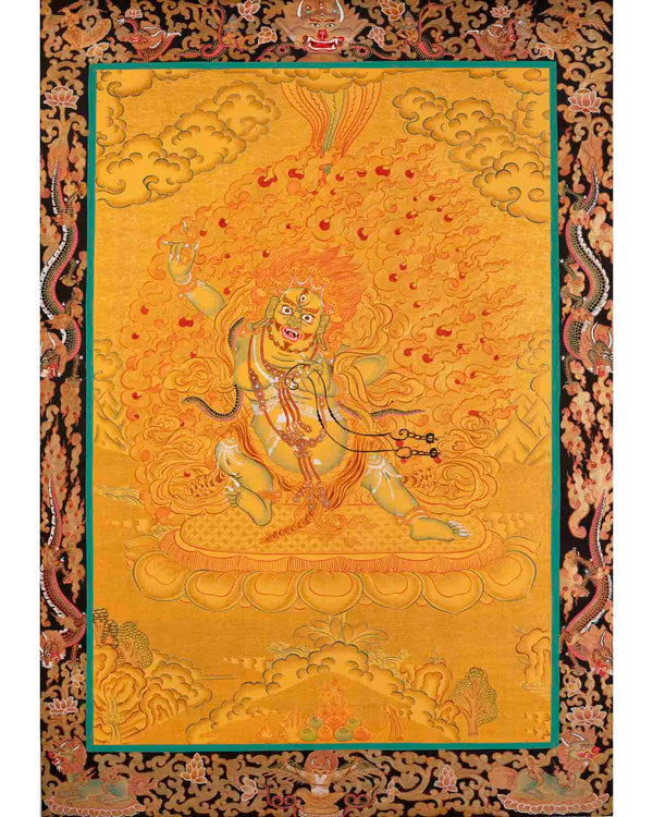 Vajrapani Thangka | Wall Hanging Canvas Art