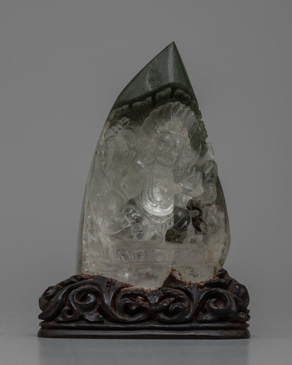 Crystal Vajrapani Statue