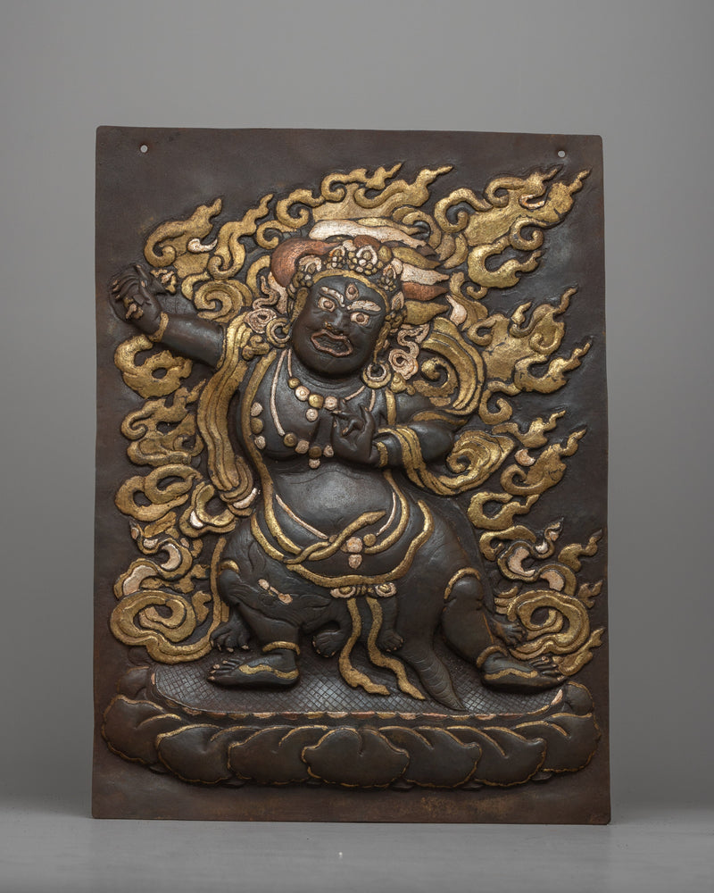 Vajrapani Metal Wall Hanging Thanka