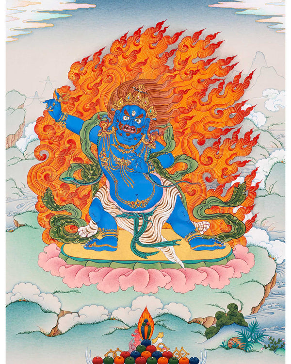 Vajrapani Bodhisattva Thangka