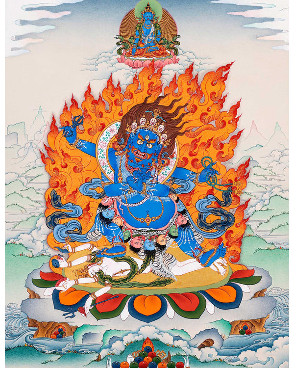 Butadamara Sakya Vajrapani Thangka