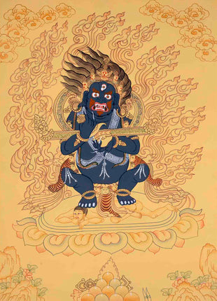 Vajrapanjarnath Thangka | Arya Wrathful Bodhisattva | Buddhist Wall Decors