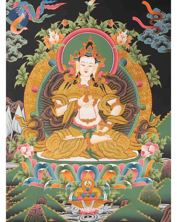 Vajrasattva Dorje Sempa | Handpainted Thangka | Religious Art