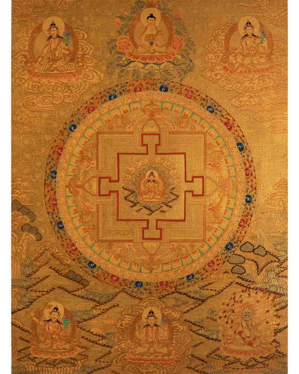 Vajrasattva Mandala Thangka | Buddhist Gift Ideas