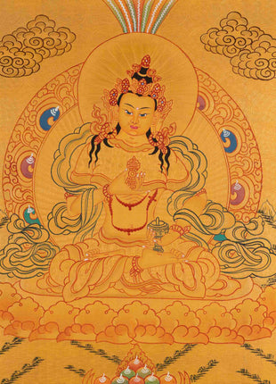 Vajrasattva Painting | Traditional Buddhist Thangka | Wall Hanging Decors