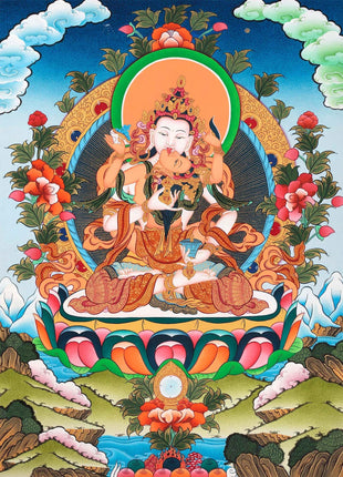 Vajrasattva Shakti  |  High Quality Art on Cotton Canvas