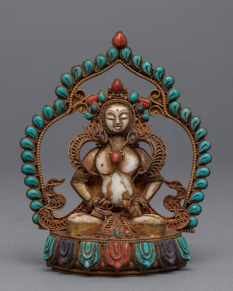 Statue To Chant Mantra Of Vajrasattva | Himalayan Traditional Artwork