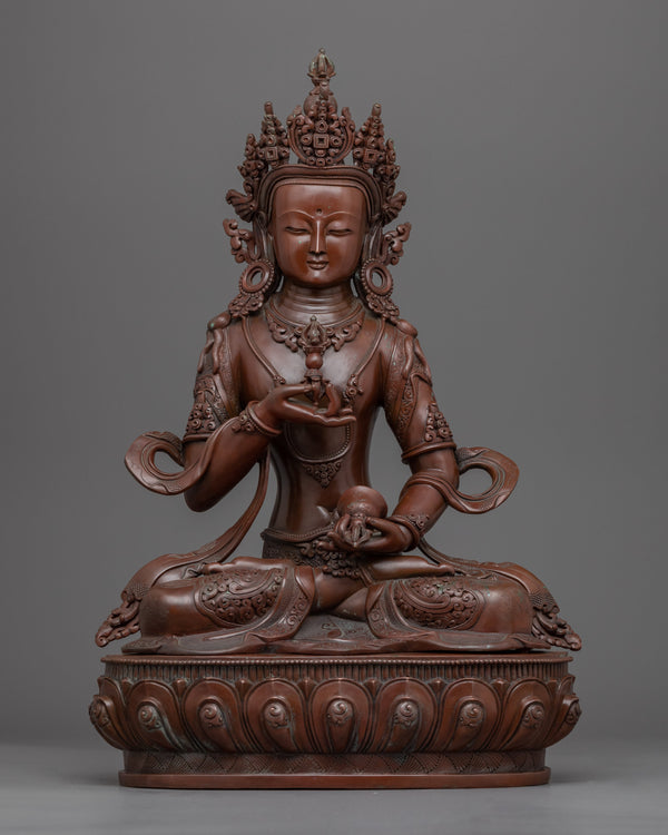Mantra of Vajrasattva Practice Statue | Traditional Tibetan Hand Carved Artwork Of Vajrasattva