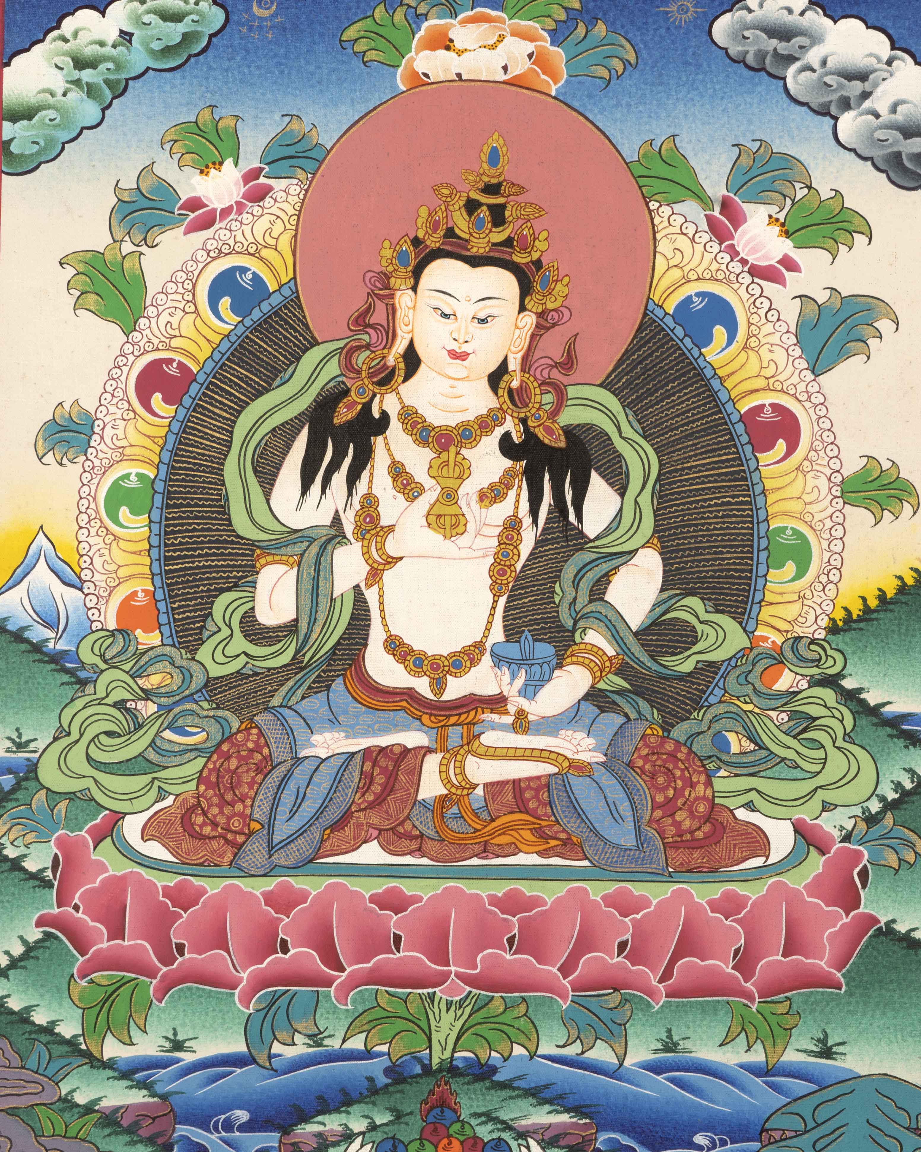 Vajrasattva Thangka | Tibetan Thangka Art