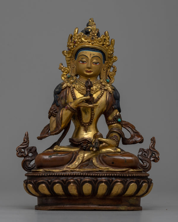 Traditional Buddhist Vajrasattva Copper Statue