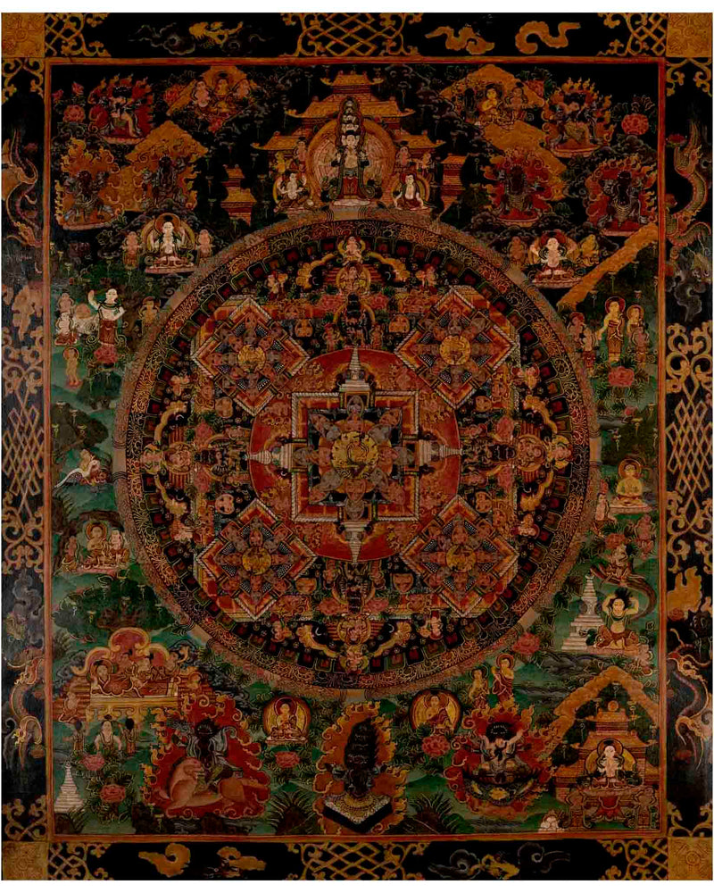 Vajravarahi Yogini Mandala | Traditional Tibetan Thangka | Wall Decors