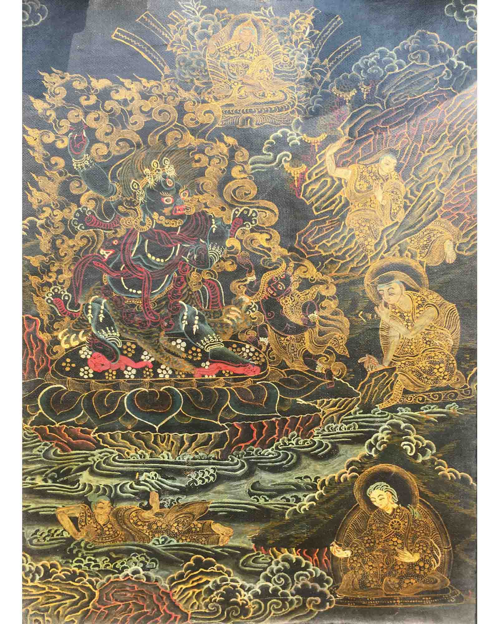 Vintage Mahakala Thangka | Wall Hanging