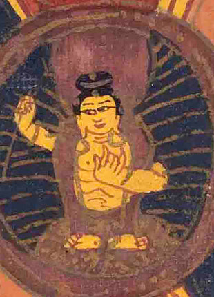 Vintage Manjushri Thangka | Handmade Thangka