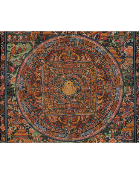 Vintage Shakyamuni Buddha Thangka | Hand-painted Thangka