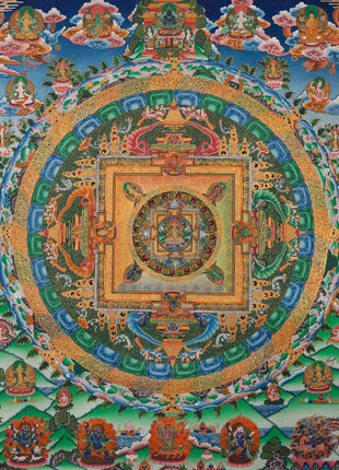 Wall Art of Vasundhara Mandala | High Quality Tibetan Wall Decor