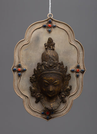 White Tara Face Wall Decor