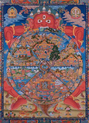 Bhavachakra Thangka | Wall Hanging Decorations