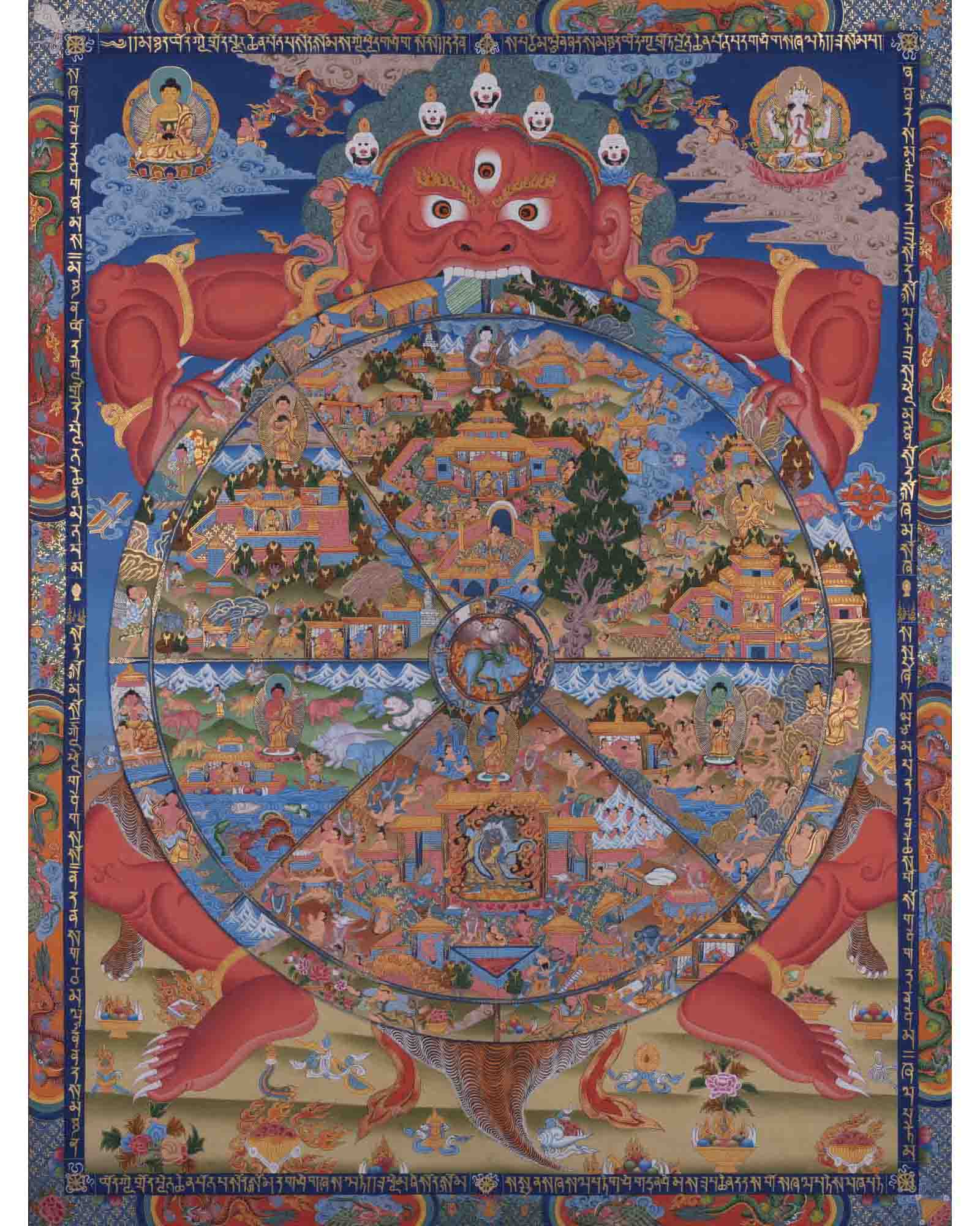Bhavachakra Thangka | Wall Hanging Decorations