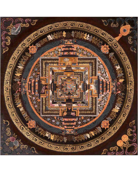 Wheel Of Time | Mandala Thangka | Religious Wall Decors