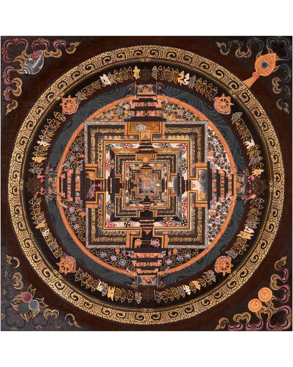 Wheel Of Time | Mandala Thangka | Religious Wall Decors