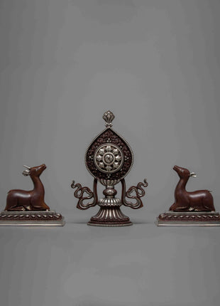 Wheel of Dharma | Hand-crafted Dharma Chakra | Zen Decor