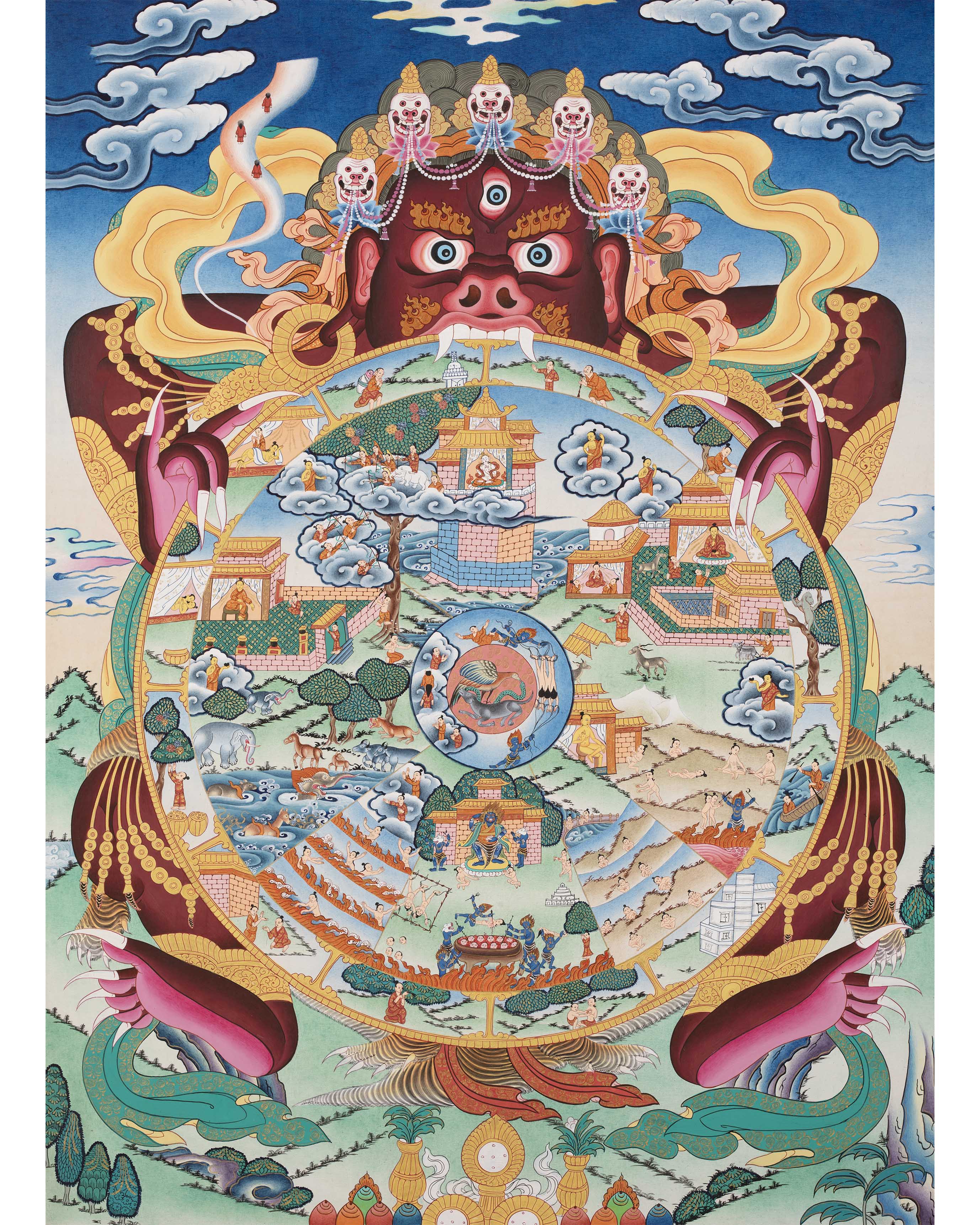 Wheel of Life Buddhist Painting | Himalayan Art