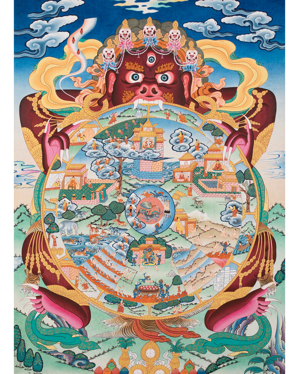 Wheel of Life Buddhist Painting | Himalayan Art