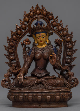 Machine-made White Tara Practice Sculpture