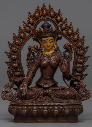 Mini White Tara Statue 
