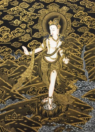 White Tara Thangka  | Tibetan Buddhist Deity Dolkar