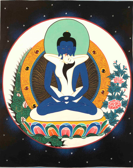 Yab Yum Buddha | Samantabhadra Thangka | Wall Hanging Decoration