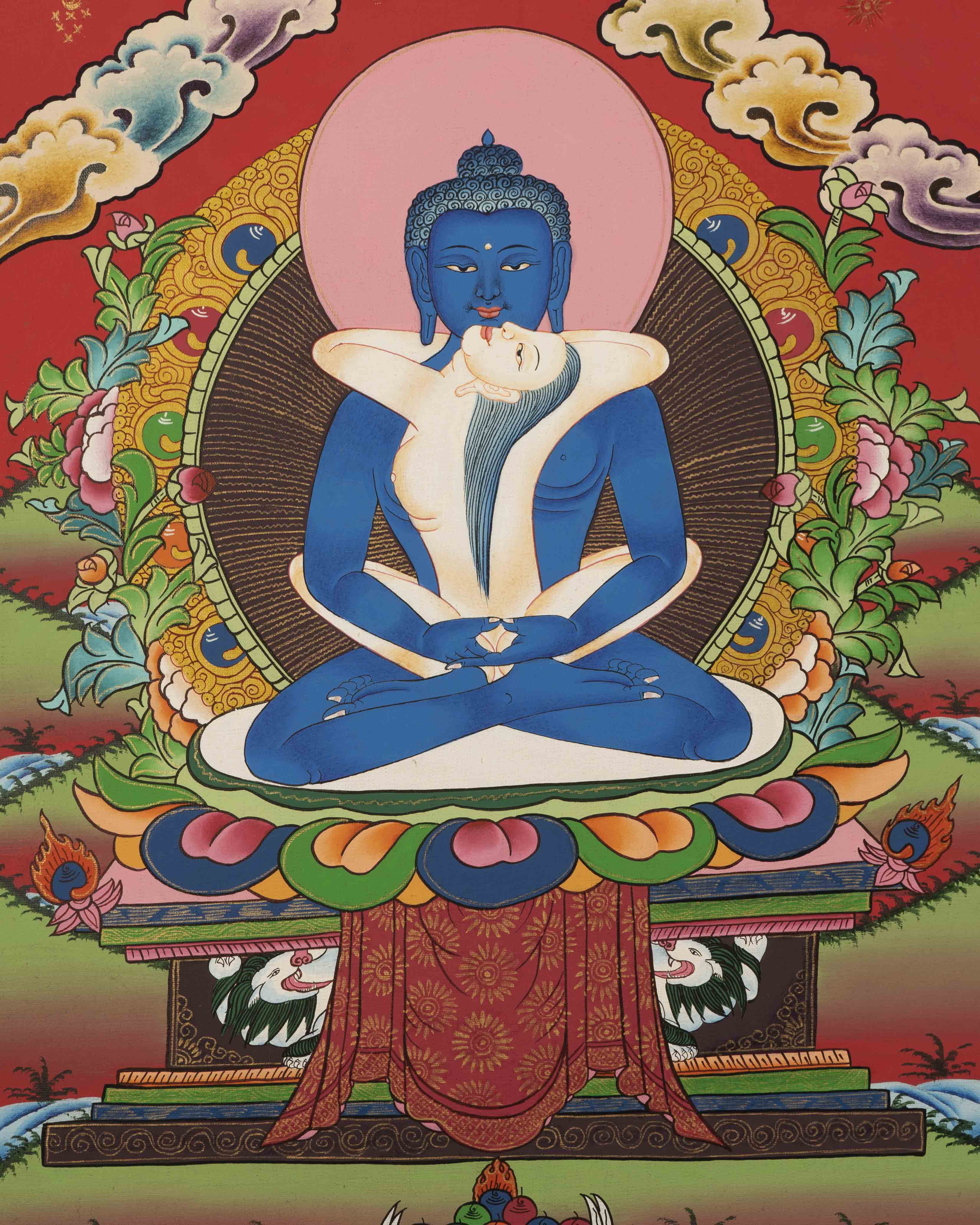 Yab Yum Buddha Shakti Thangka | Original Hand PaintedThangka