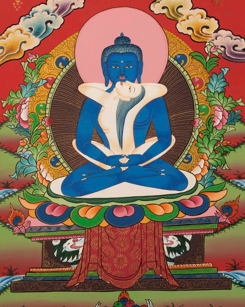 Yab Yum Buddha Shakti Thangka | Original Hand PaintedThangka