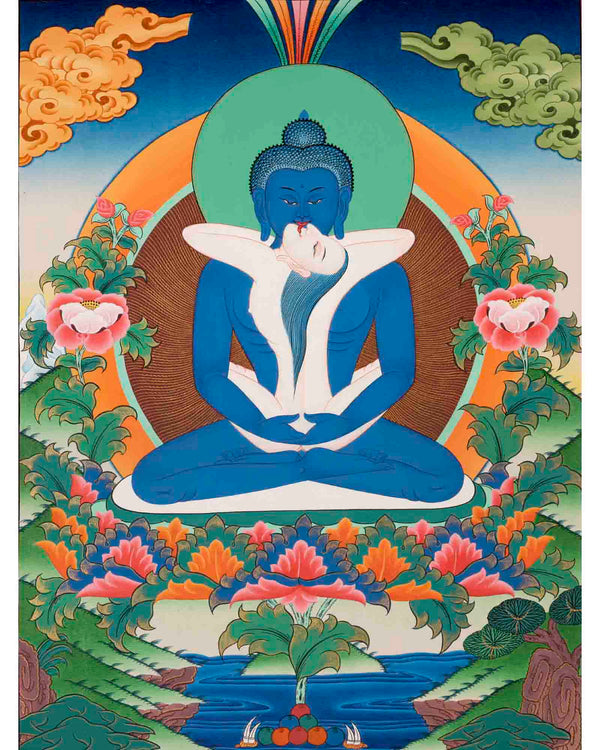 Yab Yum Buddha Thangka | Samantabhadra | Buddhist Artwork