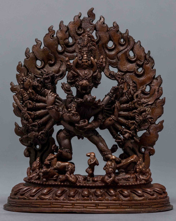 Buddhist Yamantaka Statue | Buddhist Deity Figurine For Ritual