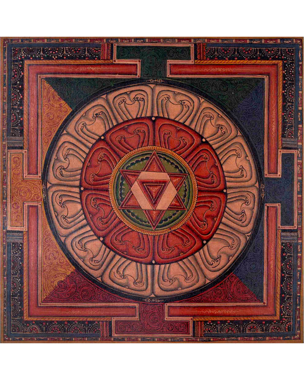 Yantra Mandala | Religious Buddhist Thangka Art | Wall Decors