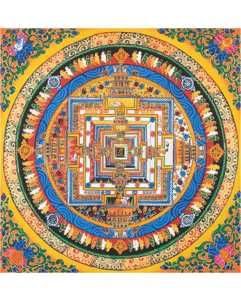 Yellow Kalachakra Mandala  | Tibetan Art