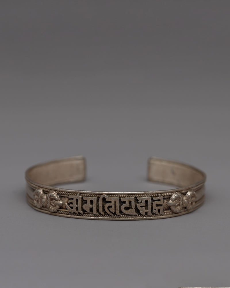 Tibetan Silver Bracelet | Handmade Jewelry for Spiritual Wellness