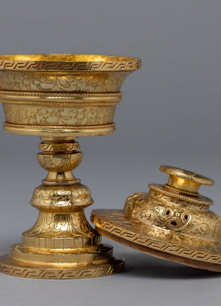 Buddhist Butter Lamp Set | Himalayan Art Work